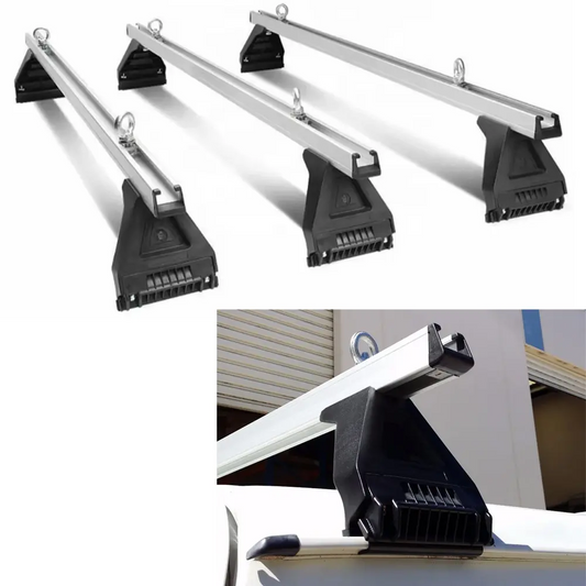 Set of 3 Heavy Duty Roof Racks Suitable for Toyota Hiace 2007-2019