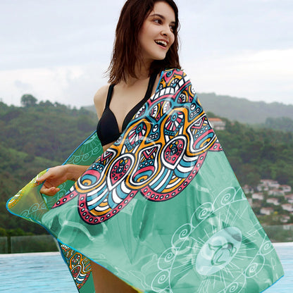 Ultra-Fine Microfiber Quick-Dry Beach Towel and Bath Towel