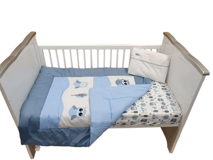 Sleep Tight Cot Bedding Set OWLS - Babyonline