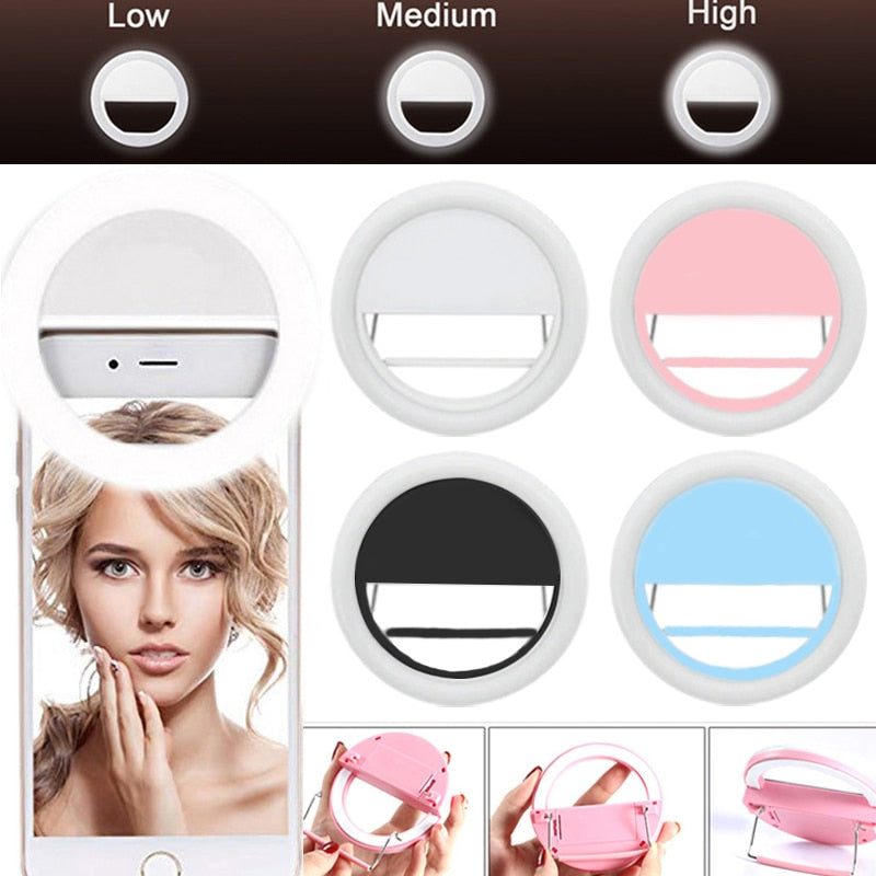 LED Ring Light with Mirror