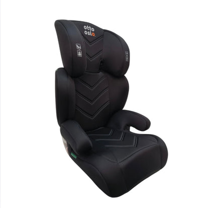 Zen i-Size Booster Car Seat with ISOFIX and Adjustable Headrest - BLACK
