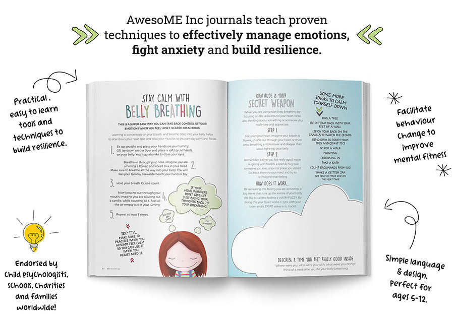 Resilient ME Gratitude Journal for Kids – Awesome Ends in ME (age 5-12)