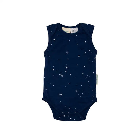 Woolbabe Merino/Organic Cotton Singletsuit - Tekapo Stars - Babyonline