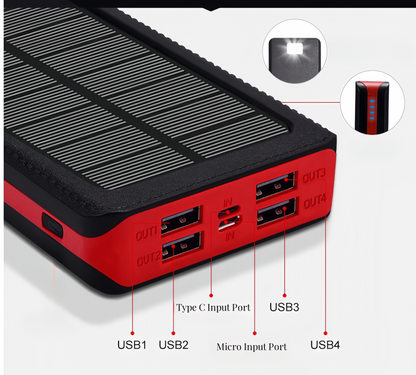 30000mAh Solar Power Bank