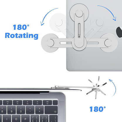 New Magnetic Laptop Phone Holder Silver