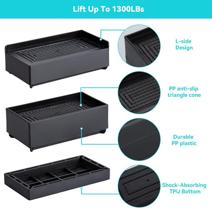 4Pcs Furniture Risers 7.5cm - salelink.co.nz