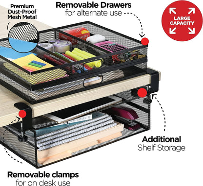 Under Desk Drawer Organizer