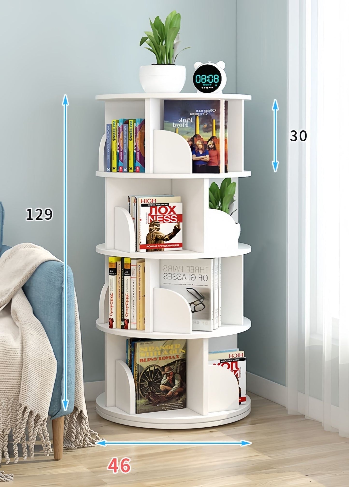 4 Tier Kids Bookshelf