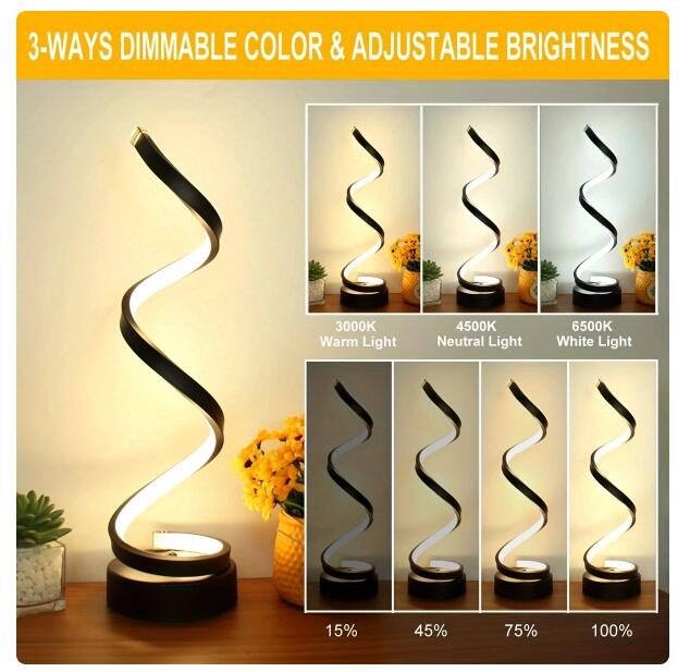 Spiral LED Table Lamp