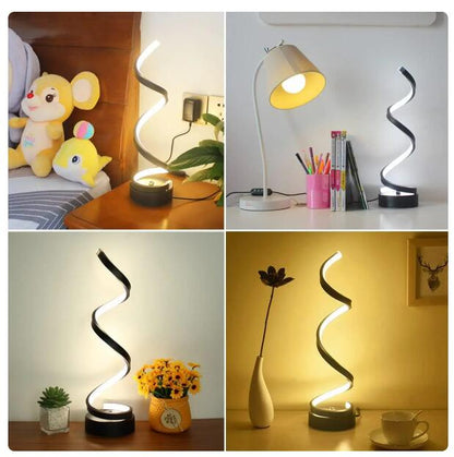 Spiral LED Table Lamp