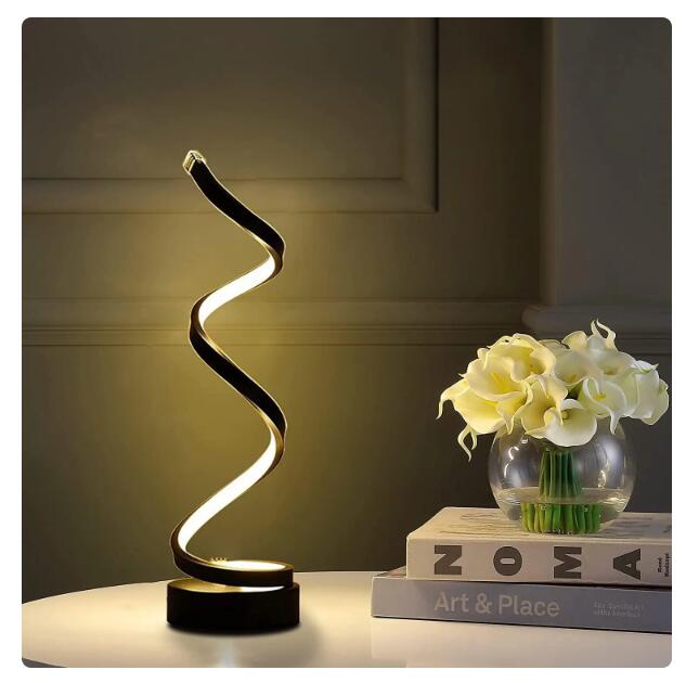 Spiral LED Table Lamp