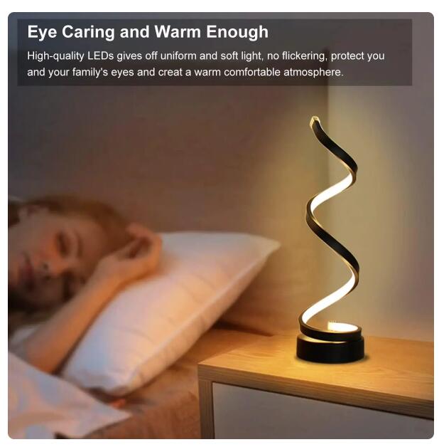 Spiral LED Table Lamp
