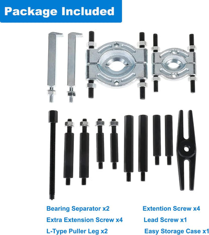14PCS Bearing Separator Puller Set