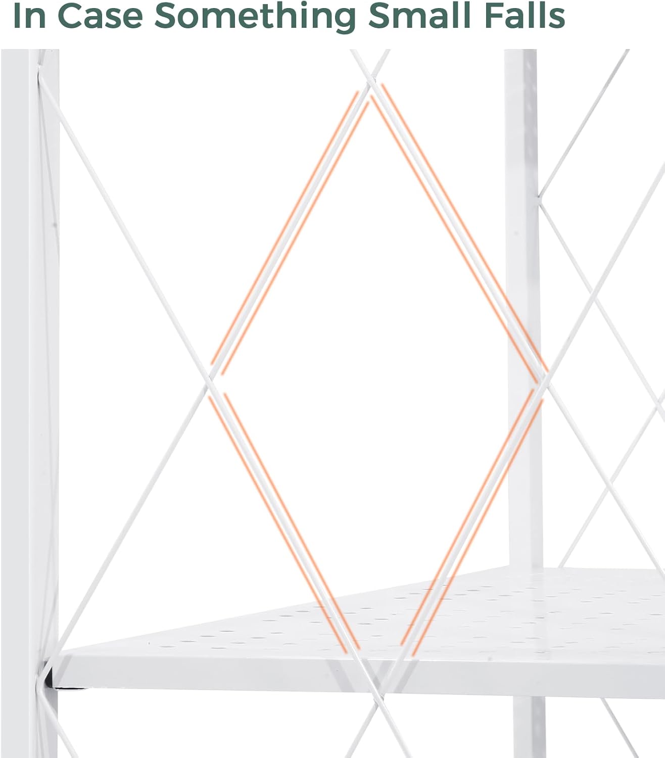 Folding Shelving Rack White-4-Tier