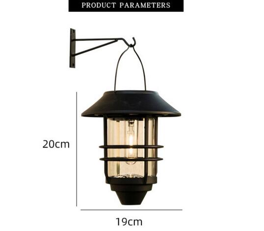 2Pcs Solar Outdoor Hanging Lantern