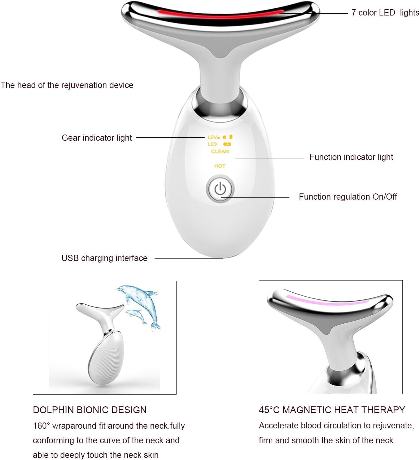 Multifunctional Face and Neck Massager