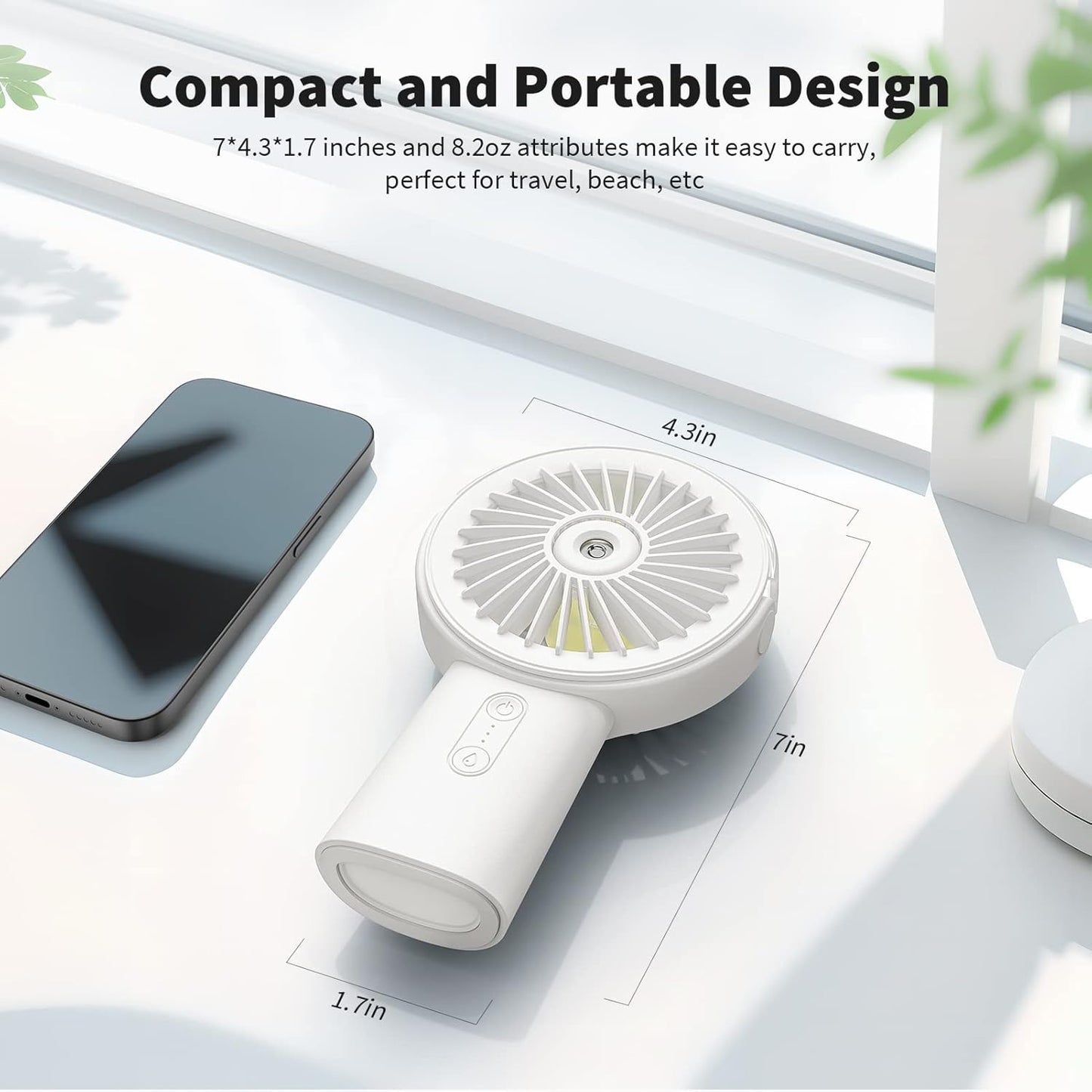 Portable Misting Fan 4000mAh Power Bank
