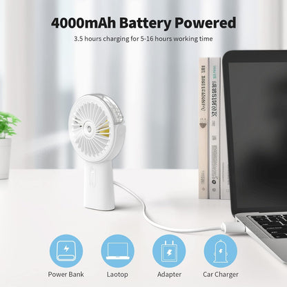 Portable Misting Fan 4000mAh Power Bank