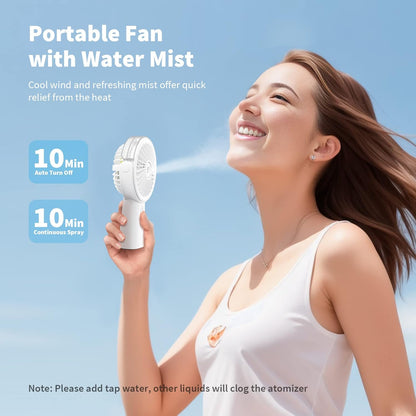 Portable Misting Fan 4000mAh Power Bank