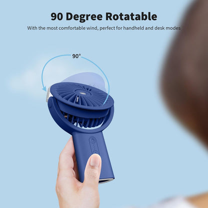 Portable Misting Fan 4000mAh Rechargeable Handheld Fan