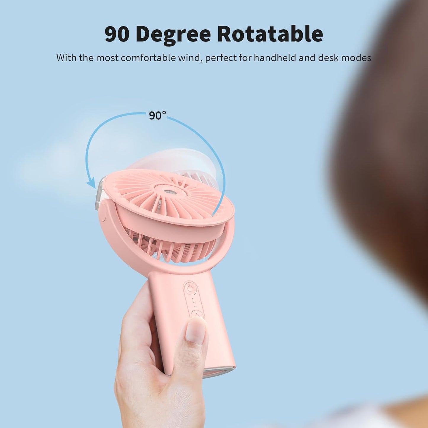 Portable Misting Fan Handheld Fan