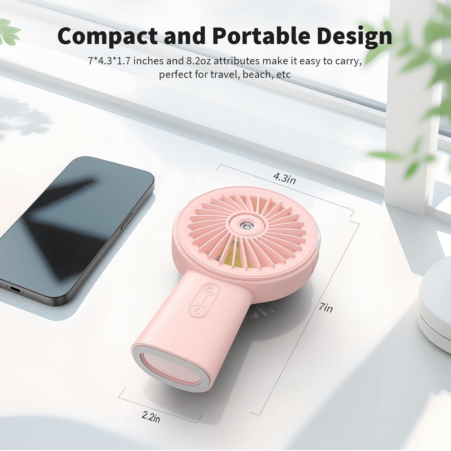 Portable Misting Fan Handheld Fan