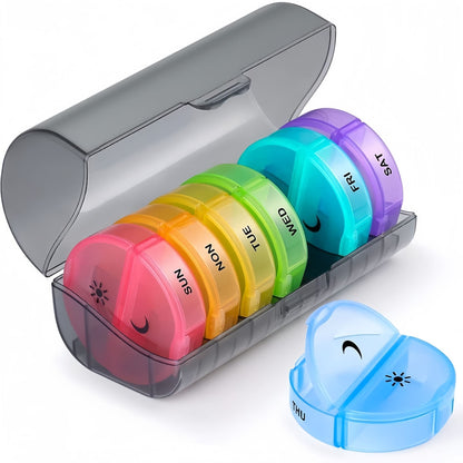 7 Day Medicine Organizer Weekly Pill Box