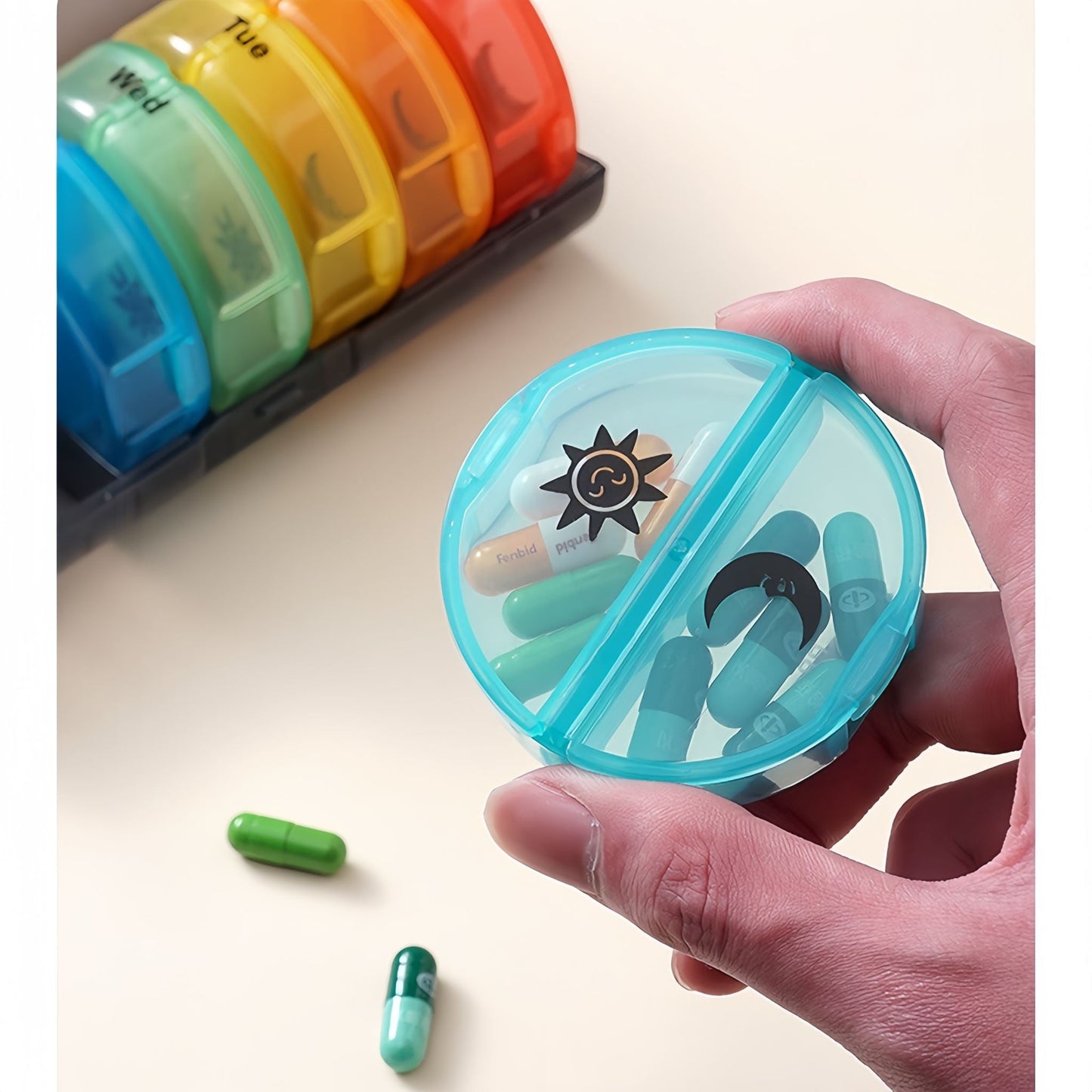 7 Day Medicine Organizer Weekly Pill Box