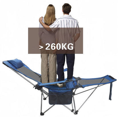 Reclining Camping Chair with Footrest