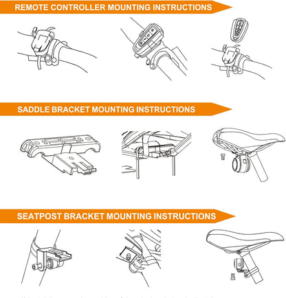 A8 Bike Anti-theft Alarm And Rear Light