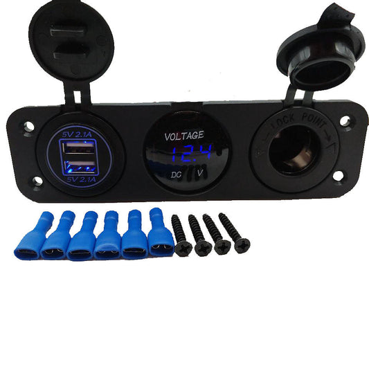 12V Car Charger Socket Panel