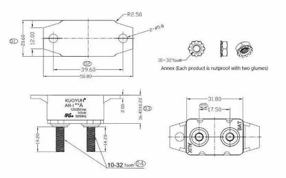 AR-40A Auto-Reset Car Circuit Breaker with Safety Cover
