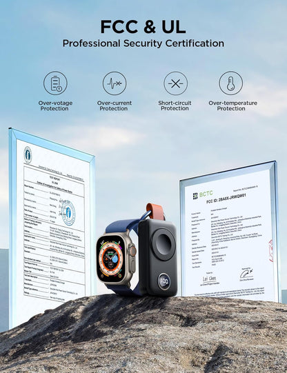 JOYROOM 2000mAh Wireless Charger For Apple Watch Black