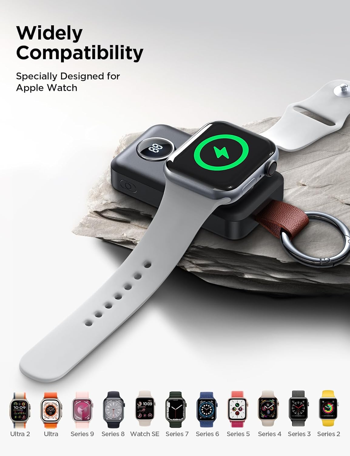 JOYROOM 2000mAh Wireless Charger For Apple Watch Black