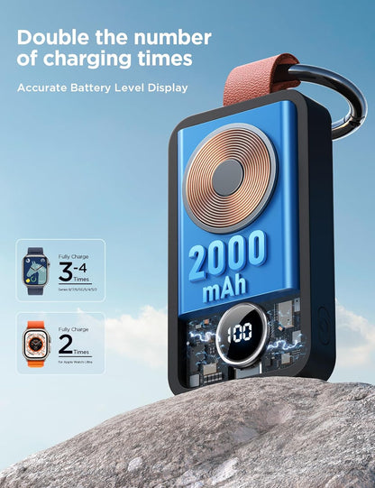 JOYROOM 2000mAh Wireless Charger For Apple Watch Black