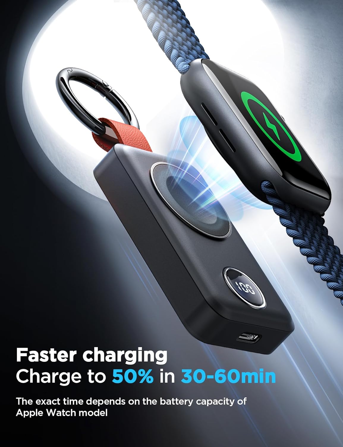 JOYROOM 2000mAh Wireless Charger For Apple Watch Black