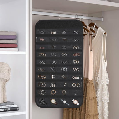 Hanging Jewelry Organizer Black