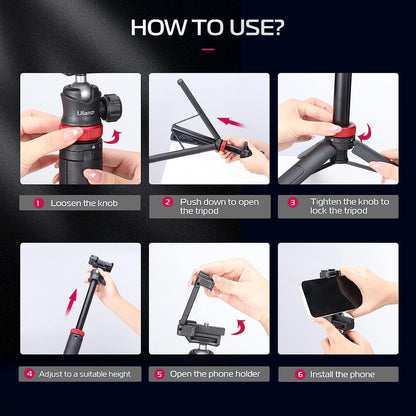 ULANZI MT-44 Extendable Phone Tripod Selfie Stick