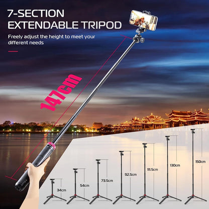 ULANZI MT-44 Extendable Phone Tripod Selfie Stick