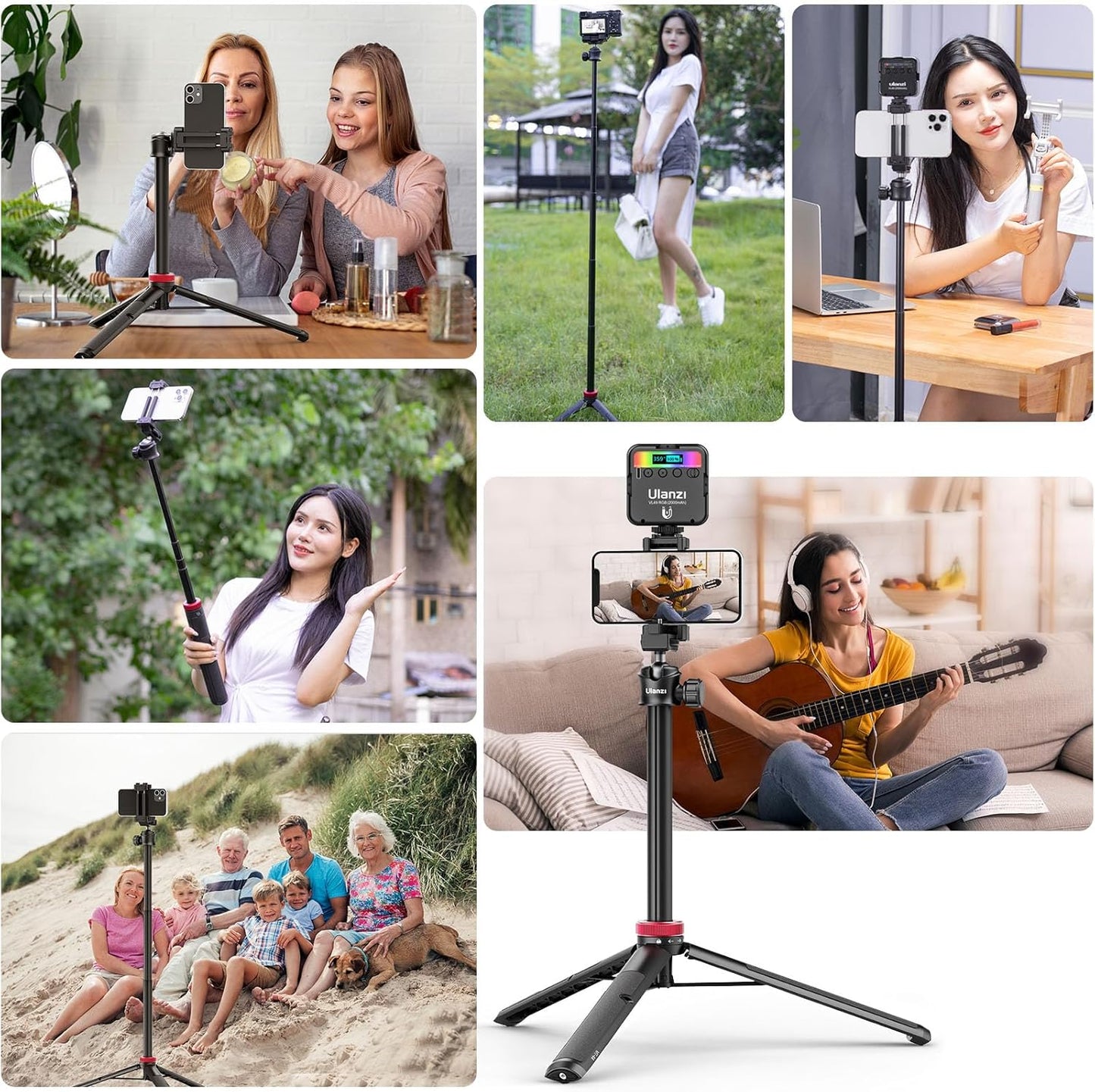 ULANZI MT-44 Extendable Phone Tripod Selfie Stick