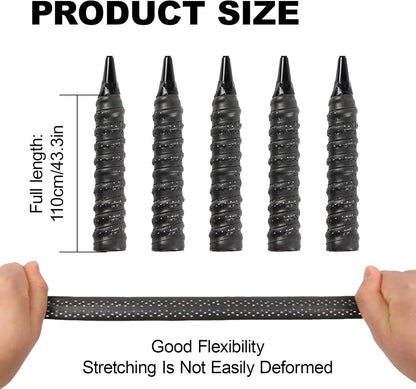 4Pcs Tennis Racket Grip Tapes black