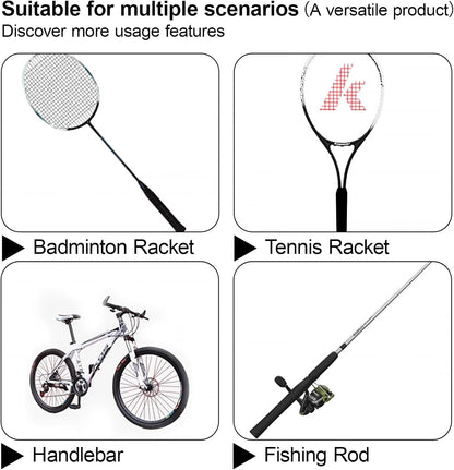 4Pcs Tennis Racket Grip Tapes black