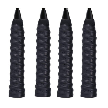 4Pcs Tennis Racket Grip Tapes black