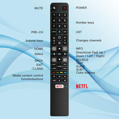 Replacement TCL TV Remote Control