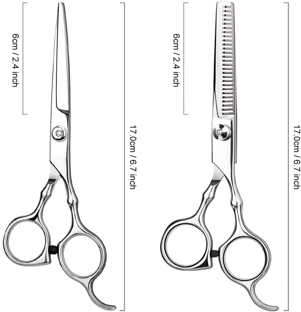 2pcs 6" Salon Hairdressing Scissors Hair Barber Professional Cutting Thinning