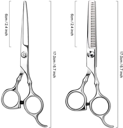 2pcs 6" Salon Hairdressing Scissors Hair Barber Professional Cutting Thinning