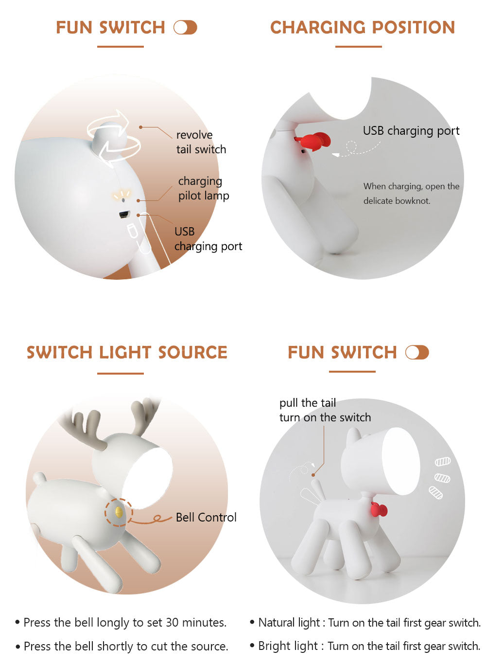 Led Night Light Desk Lamp