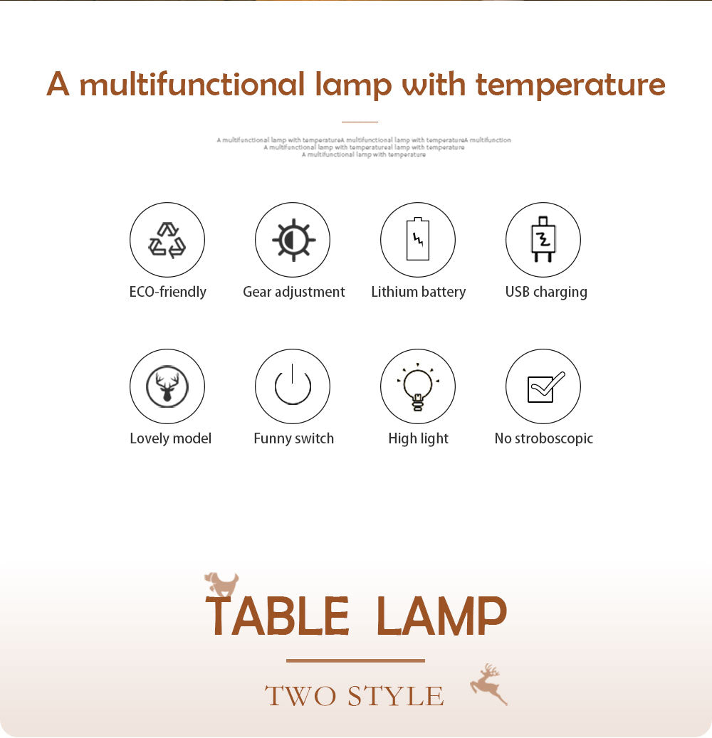 Led Night Light Desk Lamp