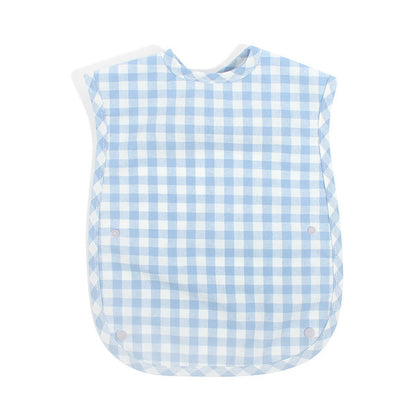 Plaid Waterproof Cotton Bib for Infants and Kids
