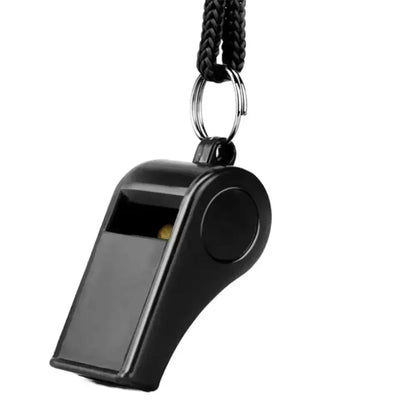 Stainless Steel Metal Whistle with Lanyard